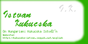 istvan kukucska business card